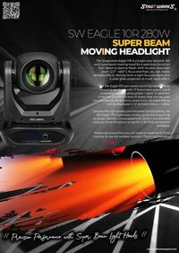 Auditorium Sw Eagle 350w 17r Super Beam Light - Color: Black