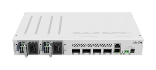 MIKROTIK CLOUD ROUTER SWITCH CRS504-4XQ-IN four 100 Gigabit QSFP28 ports