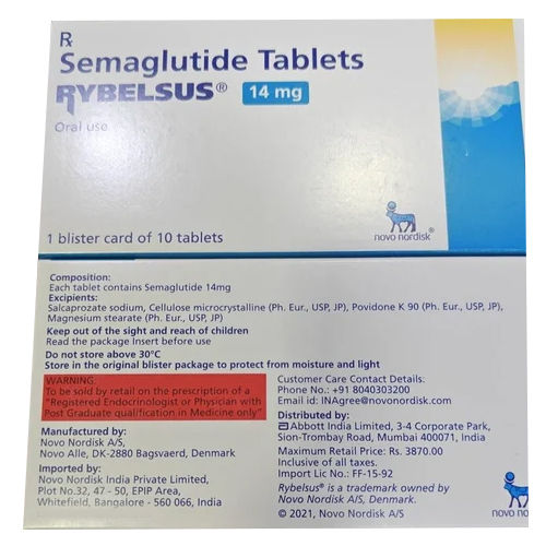 14mg Semaglutide Tablets - Drug Type: General Medicines