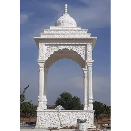 White Marble Outdoor Temple - Feature: Easy To Clean