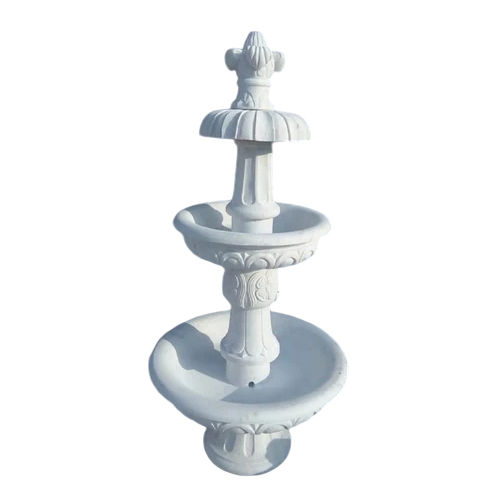 3.5 Feet Outdoor Marble Three Tier Fountain - Color: As Per Requirement