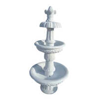 3.5 Feet Outdoor Marble Three Tier Fountain - Color: As Per Requirement