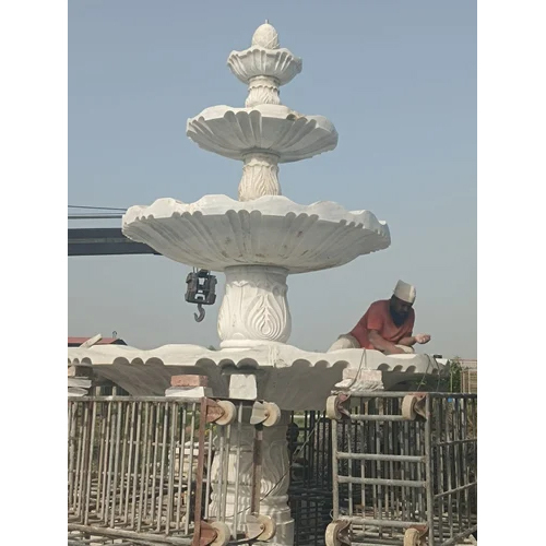 Outdoor Marble Fountain - High-Quality Stone, Electric Powered, Custom Color Options | Modern Elegant Design with Stainless Steel Nozzle, Easy Installation & Minimal Maintenance