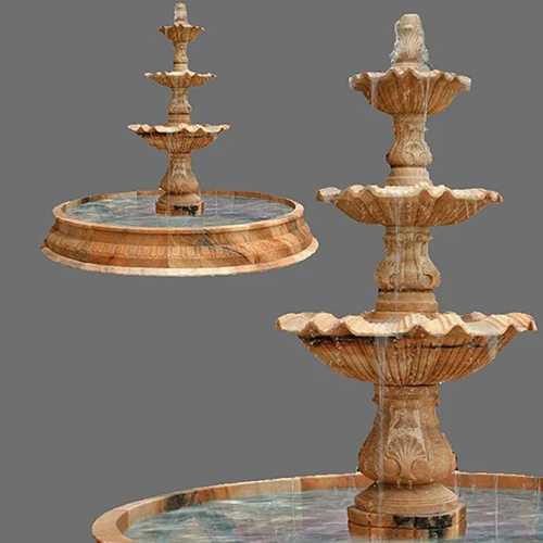 Khatu Yellow Marble Fountain - Color: As Per Requirement