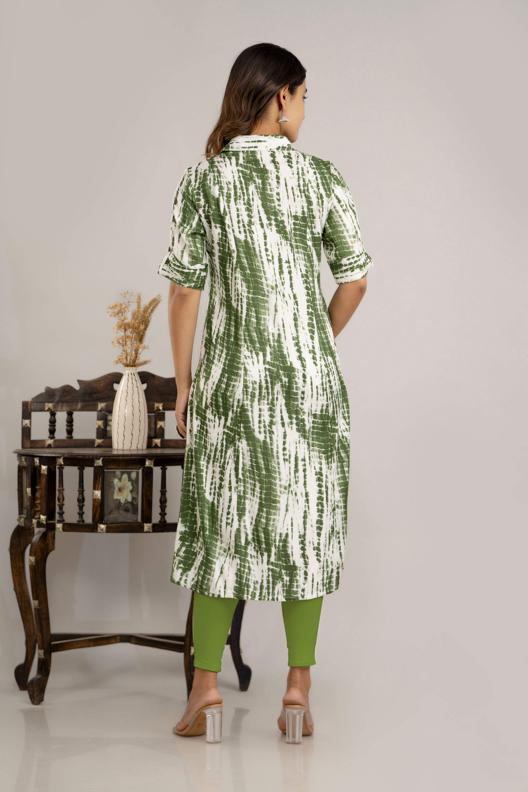 Green Rayon Kurti