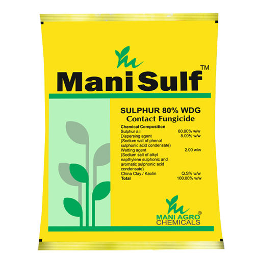 Mani Sulf Sulphur 80% Wdg Contact Fungicide - Application: Agriculture