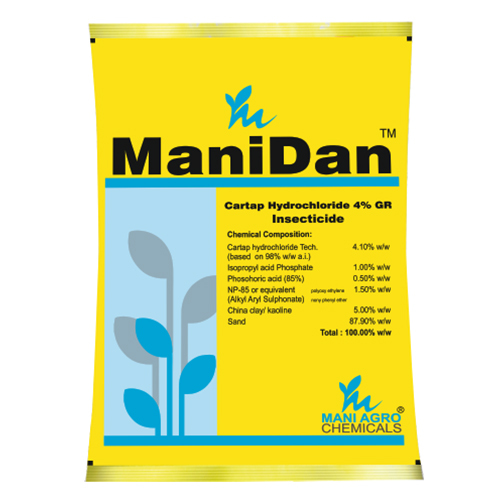 Mani Dan Cartap Hydrochloride 4% Gr Insecticide - Application: Agriculture