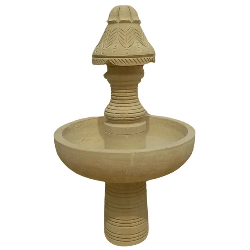 Brown Sandstone Outdoor Fountain