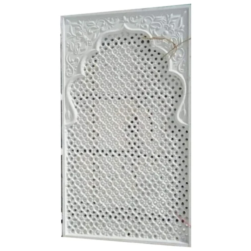 White Marble Inlay Jali