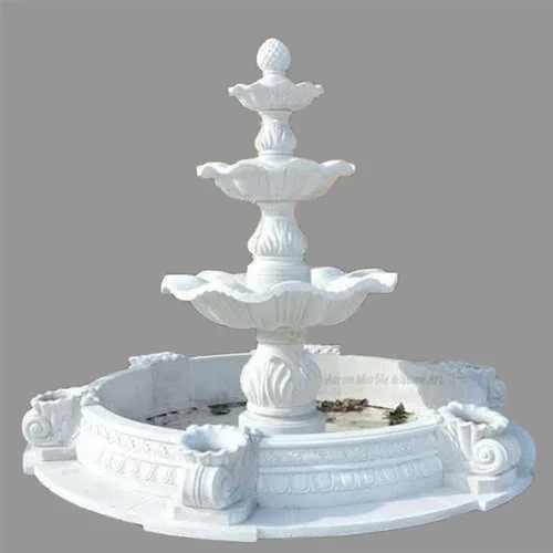 Makrana Marble Garden Water Fountain