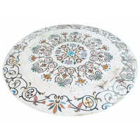 Inlay Work Makrana Marble Tiles - Color: Whites