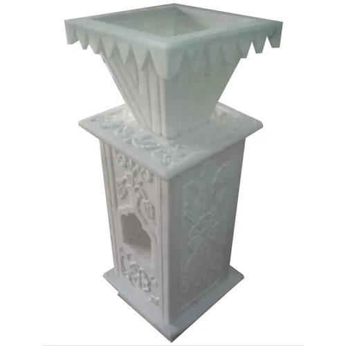 Marble Tulsi Pot Stand