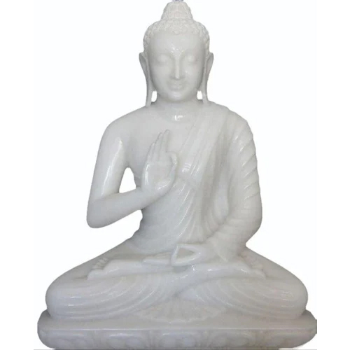 Indoor Makrana Marble Buddha Statue