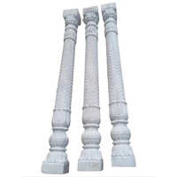 Makrana Marble Pillar - Color: White