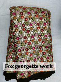 FOX  GEORGETTE heavy WORK FABRIC