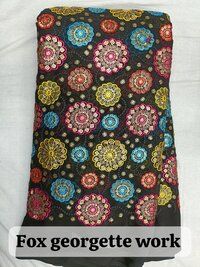 FOX  GEORGETTE heavy WORK FABRIC