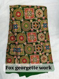 FOX  GEORGETTE heavy WORK FABRIC