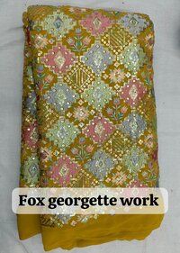 FOX  GEORGETTE heavy WORK FABRIC