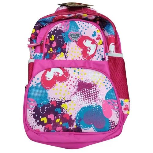 Kids Pink School Bag - Design: Printed