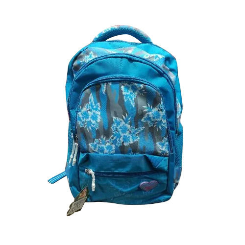 Kids Blue School Bag - Design: Printed