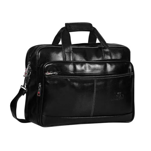 Office Leather Bag - Color: Black