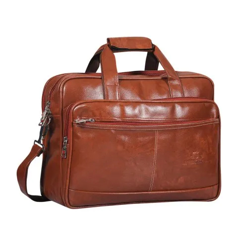 30 Ltr Leather Brown Laptop Bag