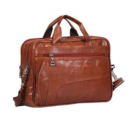 Brown Leather Messenger Bag - Design: Customized