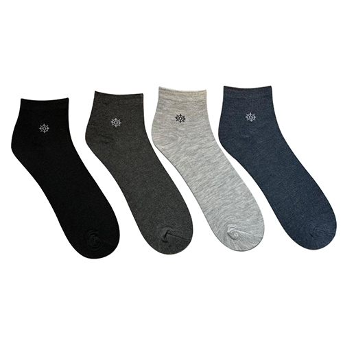Unisex Non Terry Ankle Socks - Cotton Blend, High Elasticity, Classic White | Soft and Breathable for Comfortable Winter Wear