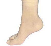 Ladies Non Terry Skin Colour Socks - Cotton Material, Printed Pattern | High Elasticity, Comfortable Fit For Everyday Wear