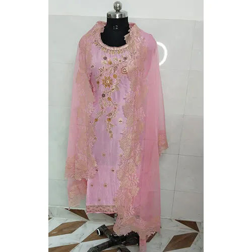 Ladies Pink Color Three Pieces Suits - Color: Different Available