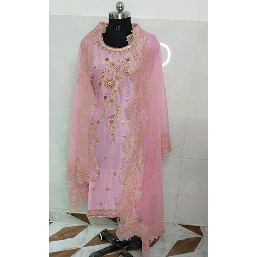 Ladies Pink Color Three Pieces Suits