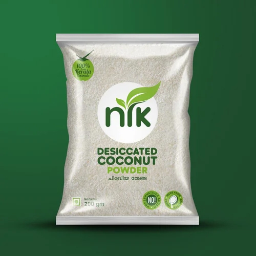 High-Fat Desiccated Coconut Powder - 200gm Bag | Pure, Additive-Free, Sweet Natural Flavor, Vegan-Friendly