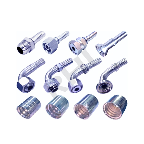 Hose End Fittings - Color: Silver