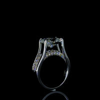 3.77Carat Oval Solitaire Diamond Ring 18KT White Gold | SK Diam | Lab Grown Diamond