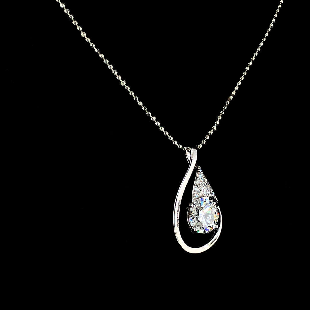 Solitaire Diamond Necklace Pendant | SK Diam