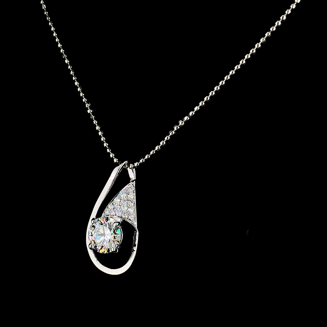 Solitaire Diamond Necklace Pendant | SK Diam