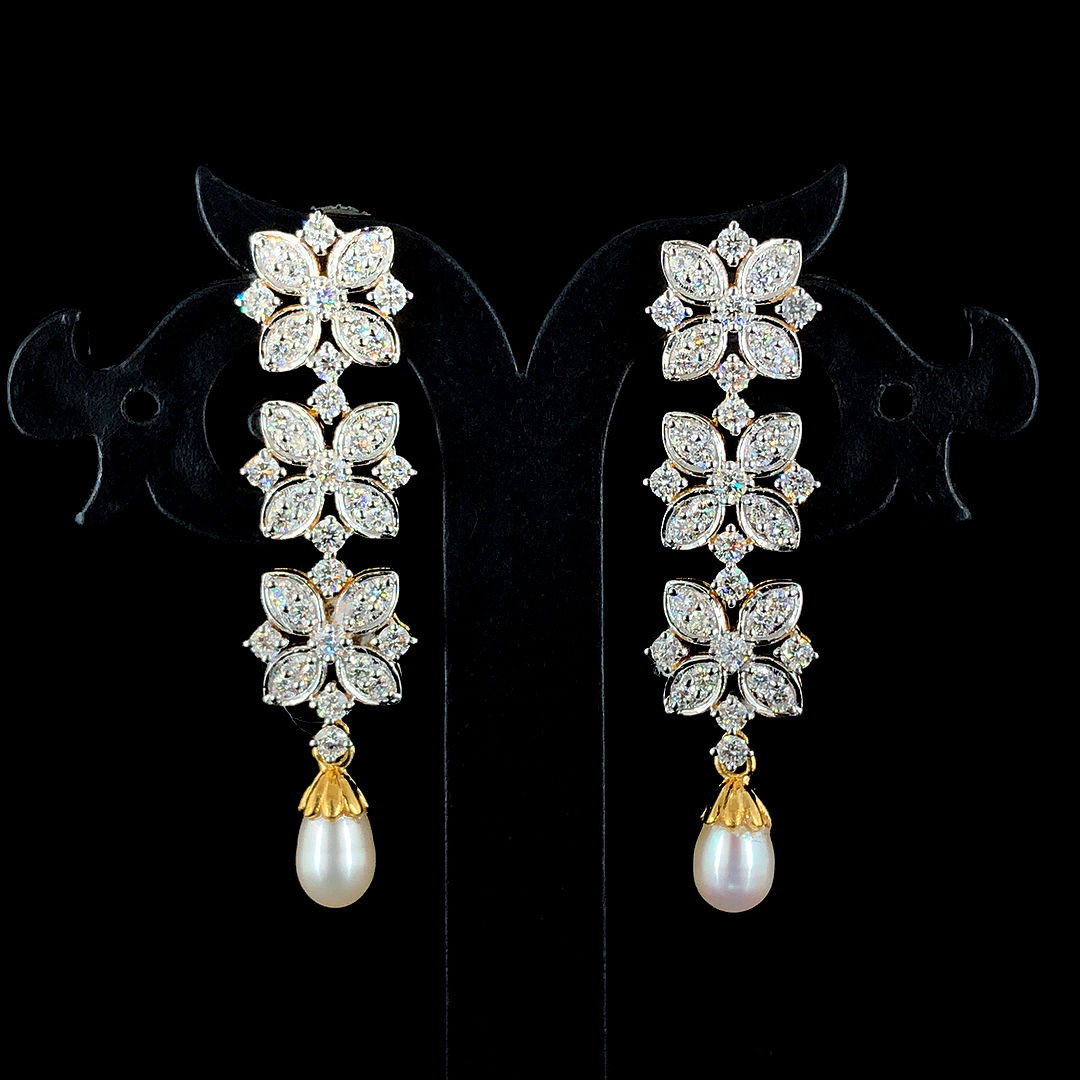 Cvd Diamond Earrings By SK Diam