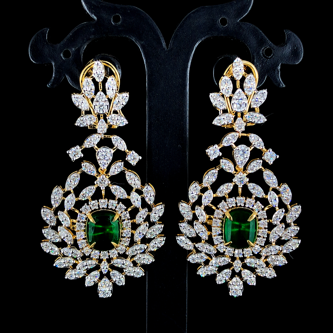 Cvd Diamond Earrings - Color: Silver