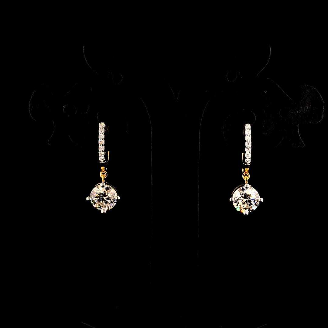 Solitaire Diamond Earring - Diamond Cut: Excellent
