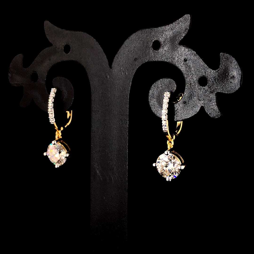 Solitaire Diamond Earring - Diamond Cut: Excellent