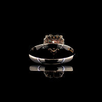 Exquisite 18Kt Gold Ring with 1.30ct Lab-Grown Pink Heart Diamond by SK Diam