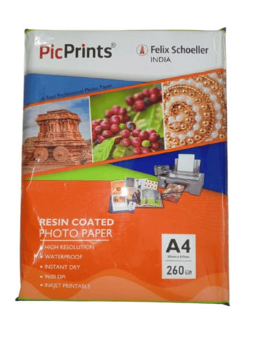 Pic Print Resin Coated Photo Paper A 4 Size 50 sheets