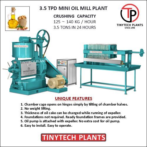 Oil Milling Plant By Tinytech Plants