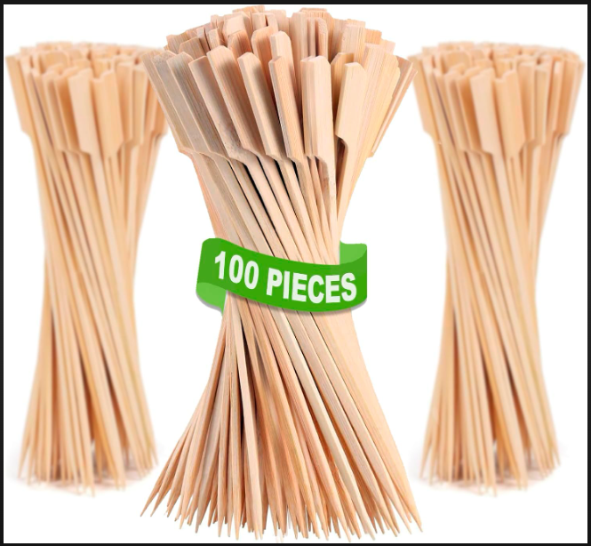 Gun Skewer 12" - Stainless Steel, Perfect for Outdoor Grilling , Ideal for Kabobs and Skewered Meats