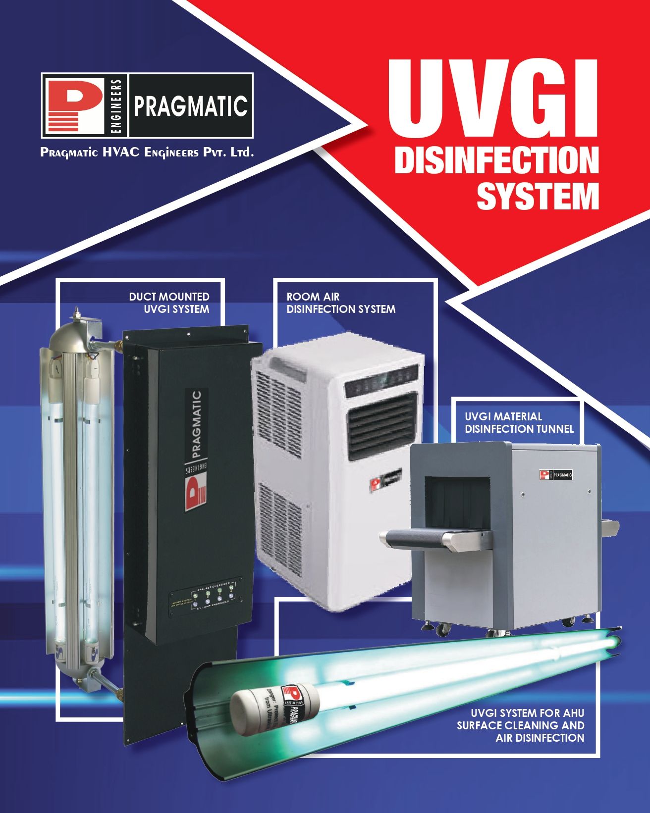 UVGI System For AHU Surface Cleaning And Air Disinfection