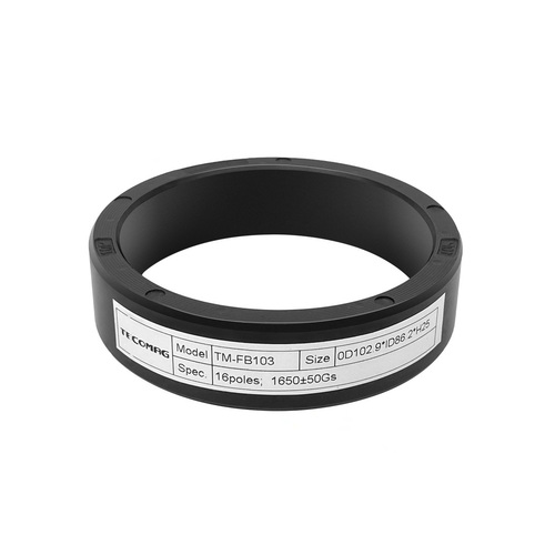 Bonded Ferrite Magnet Ring 10 Poles OD102.8*ID86.2*H25