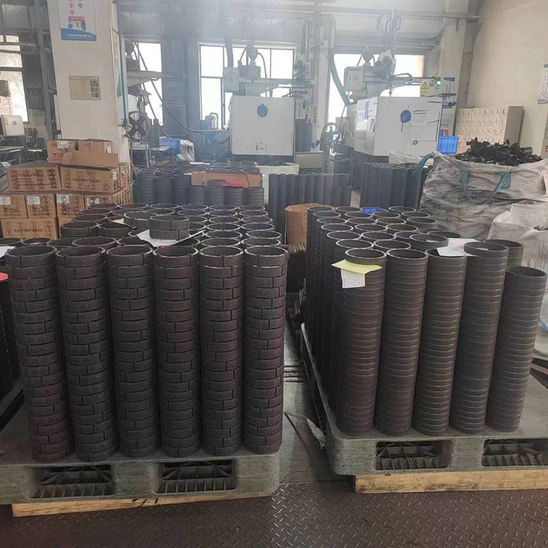 Bonded Ferrite Magnet Ring 10 Poles OD102.8*ID86.2*H25