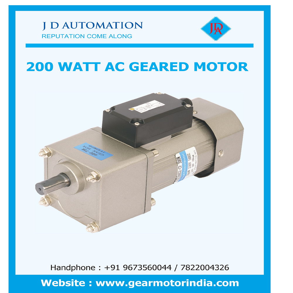 90watt  Electromagnetic  Brake Geared Motor - Dimension (L*w*h): 90x90x350 Millimeter (Mm)