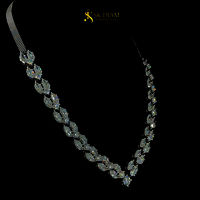 Necklace crafted by SK Diam Lab Grown Diamond