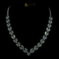 Necklace crafted by SK Diam Lab Grown Diamond